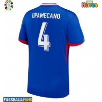 Frankreich Dayot Upamecano #4 Heimtrikot EM 2024 Kurzarm